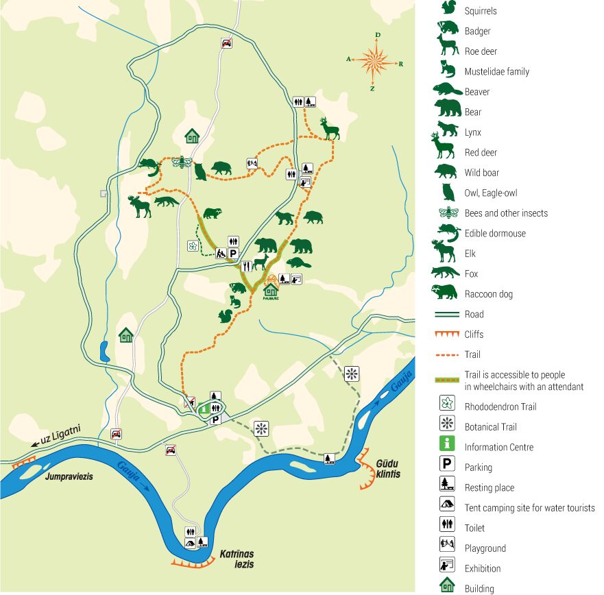 Ligatne Nature trails Area Scheme